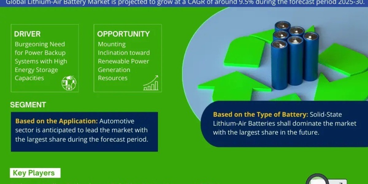Lithium-Air Battery Market Trends 2025–2030: Outlook, Value & Key Companies